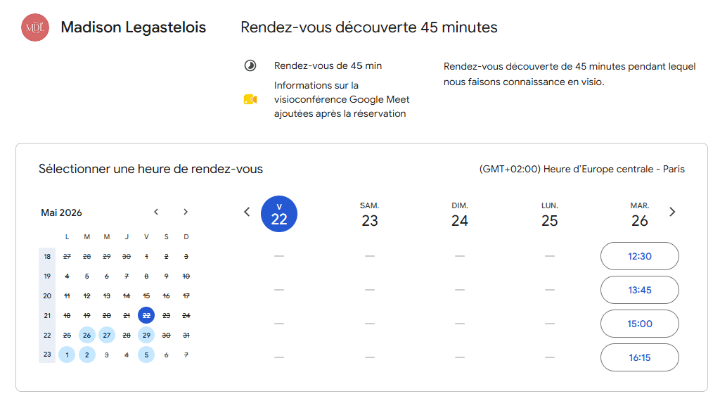Prendre rendez-vous thérapeute coach Nantes Oudon Ancenis visio